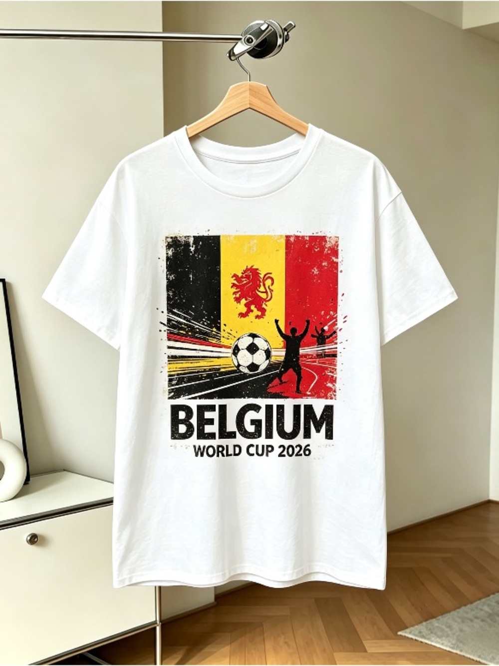 BELGIUM - NEW World Cup 2026 Football Soccer Fans T-Shirt Tee Shirt